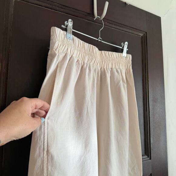 HATCH Ascher Linen Tencel Blend Barrel-style Pull-on Maternity pants 2 / Medium - Picture 4 of 6